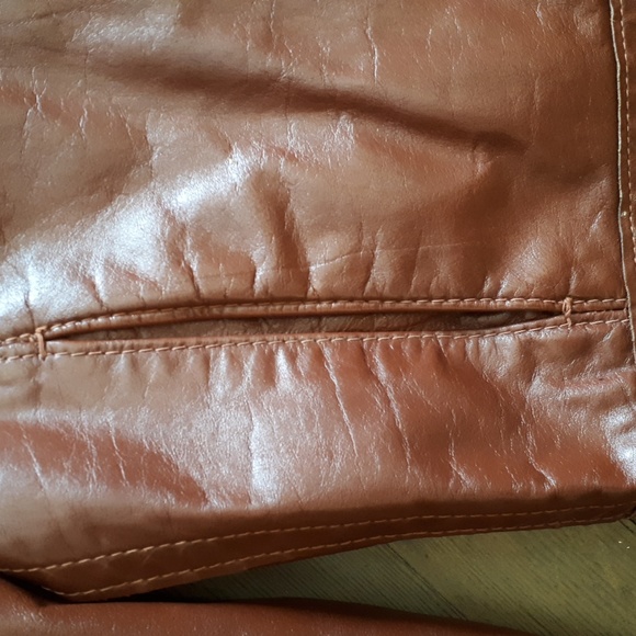 Vintage Golden Crown by Bristol brown men's jacket leather - Picture 5 of 6